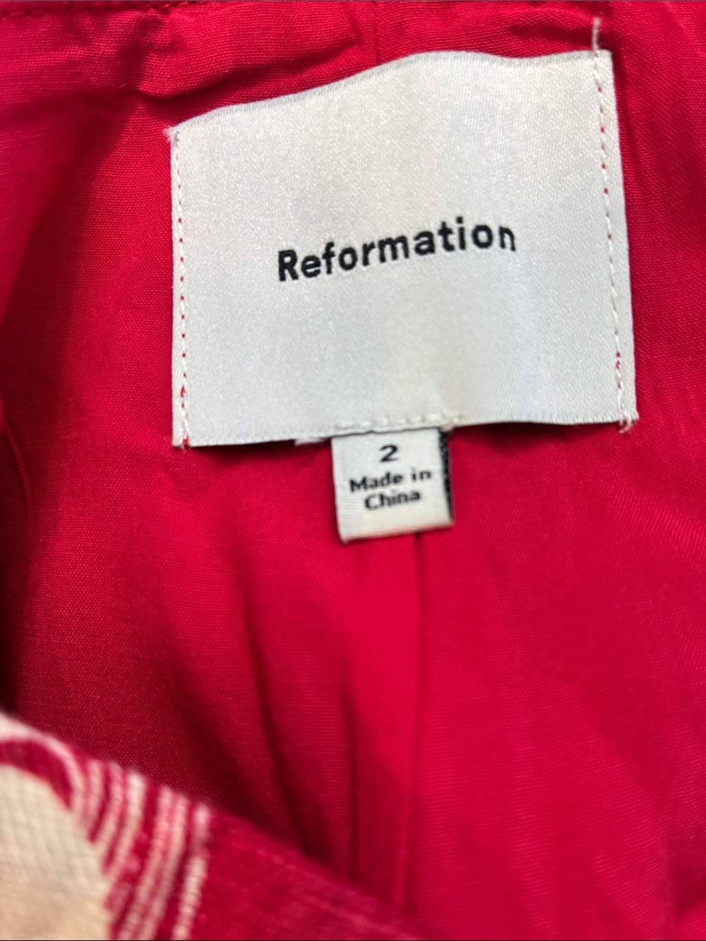 Reformation Mia Low Waist Linen Skort Las Dalias - Picture 7 of 8